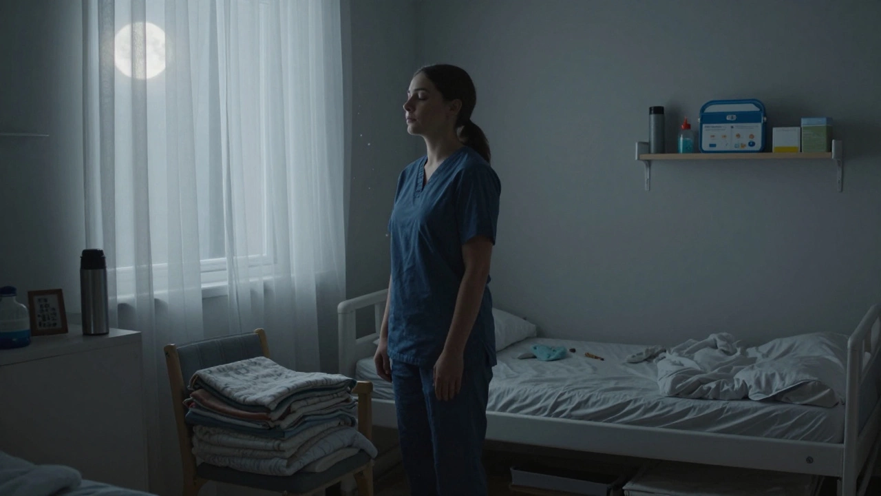 Воспитатель стоит в тишине, делая глубокий вдох, готовясь к следующему дню.